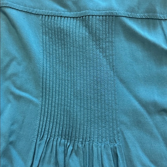 Sundance Sera Ruffle Boho Ribbed Blue Blouse - Picture 11 of 11